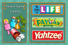 Life/Yahtzee/Payday screenshot 3 for GameBoy Advance